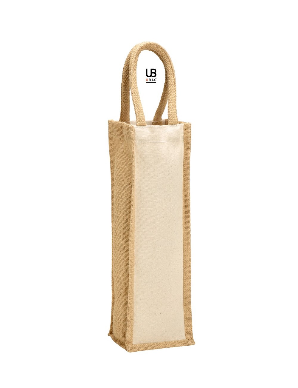Τσάντα για μπουκάλι από βαμβάκι και γιούτα U-bag 1090952